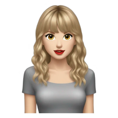 taylor swift reputation longer hair sticker