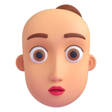 side eye expressive face 3d emoji sticker