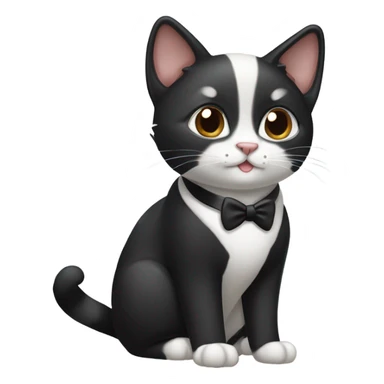 Adorable Tuxedo cat  sticker