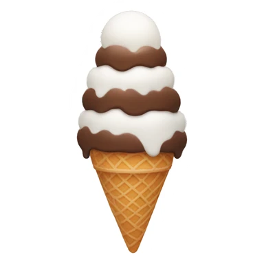 Whit ice cream  sticker
