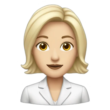 White woman in suite  sticker