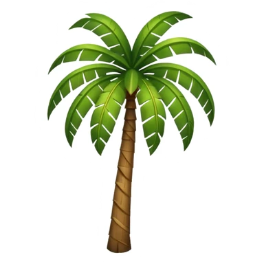 A palm tree emoji sticker