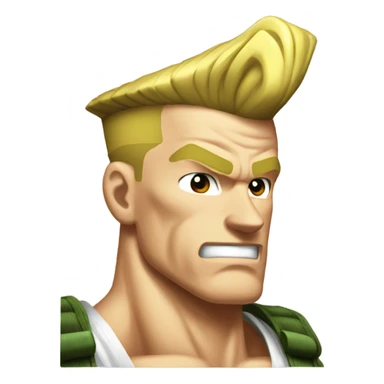 guile from street fighter sticker