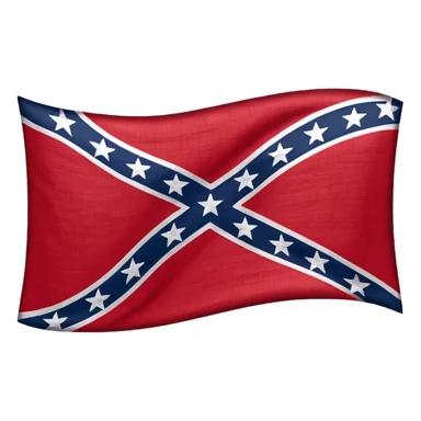 Confederate flag sticker