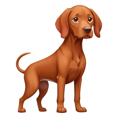 A vizla dog
 sticker