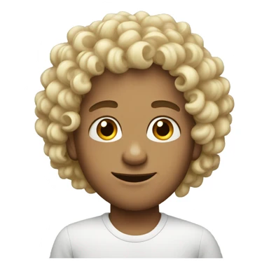 human wit curly ha sticker