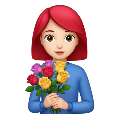 hand giving flowers sticker