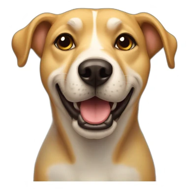 A ylow dog sticker