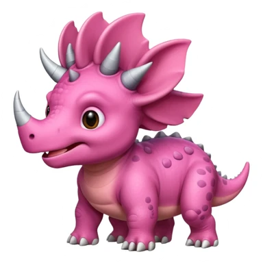 Triceratops cute pink  sticker