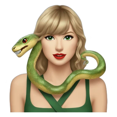 taylor swift and serpent sticker