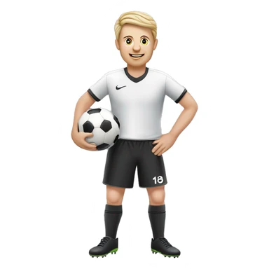 ein Schweinebauer der mit seinem Schwein Fußball spielt sticker