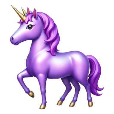 Purple unicorn  sticker