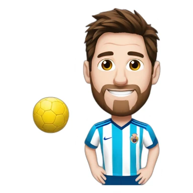 Messi con mundial  sticker