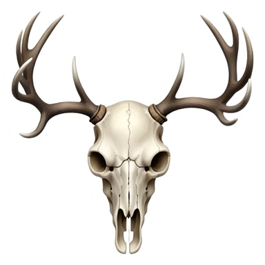 Elk skull sticker