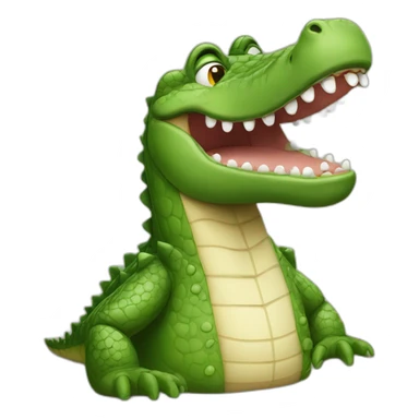 Alcoholic crocodile sticker