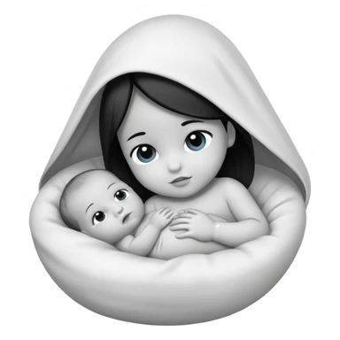 Newborn B&W Photoshoot sticker