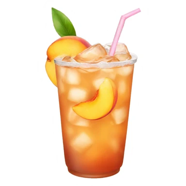 peach iced tea sticker