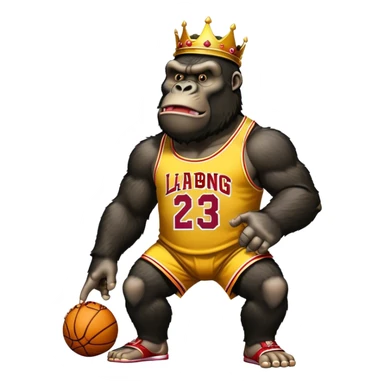king kong lebron james sticker