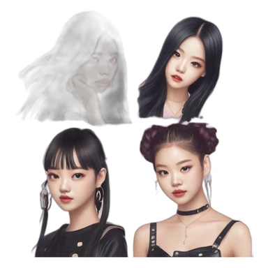 Blackpink jisoo jennie lisa rose sticker