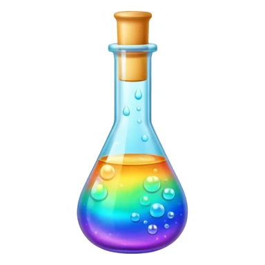 Potion – Glass vial filled with bubbling colored liquid sticker