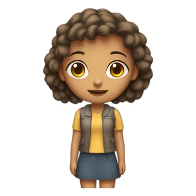 Waiting girl sticker