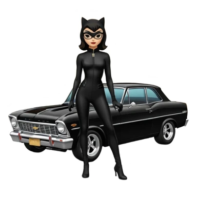 Catwoman’s  1965 Chevy Nova SS street rod sticker