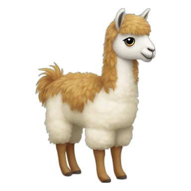 Stuffed animal llama sticker