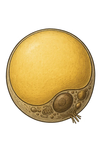 adipocita giallo (cellula di grasso anatomica) sticker