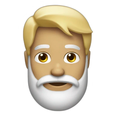 homme chauve avec barbe blonde sticker