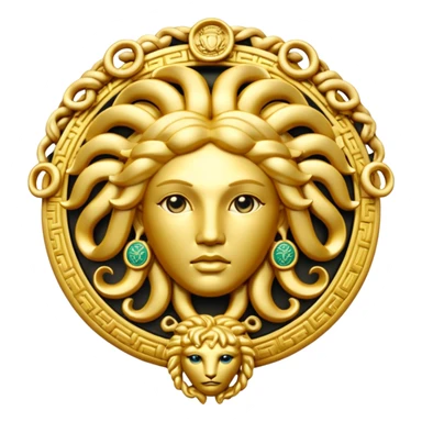Make me a Versace Medusa logo emoji  sticker