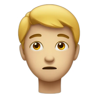 Sad face with expression what is this sticker