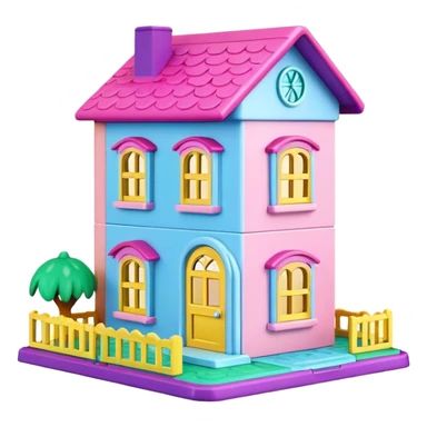 Polly Pocket house sticker