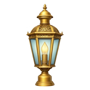 victorian gas lamp sticker
