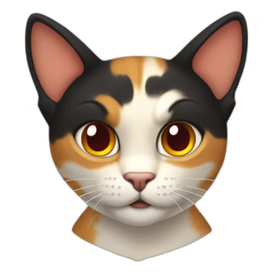 Halloween Meowscles is a buff anthropomorphic calico  cat  he has a shadow design with black  jeans and red crimson  eyes sticker