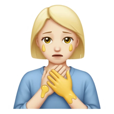 slitting my wrist normal round yellow emoji like traditional original emojis before the people ones sticker