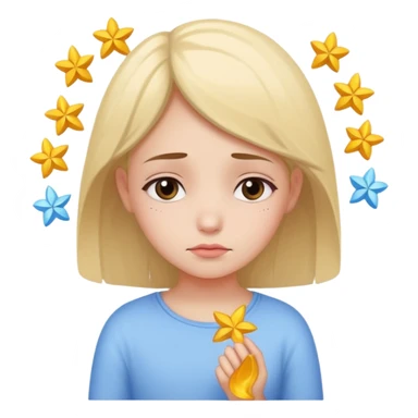 A smart but sad girl who carries a lot of wishes and dreams with her. sticker