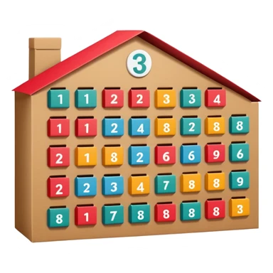 advent calendar sticker