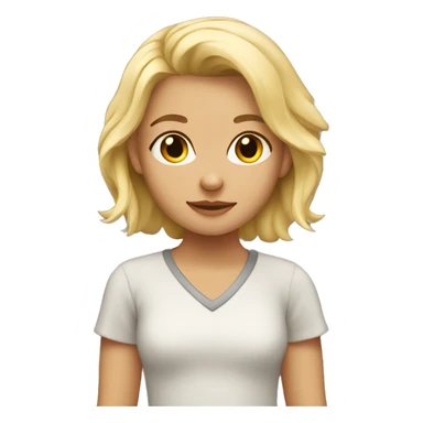 Blond therian girl sticker