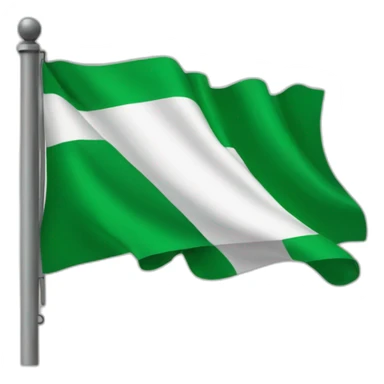 Nigerian flag sticker