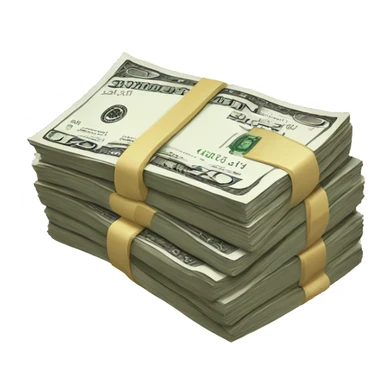 Stack of cash sticker