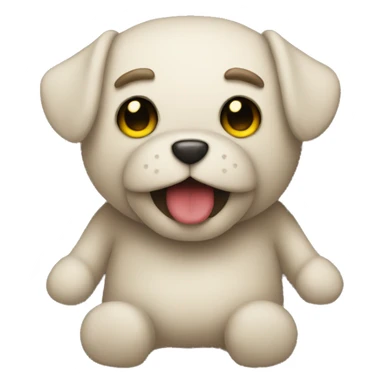 Old plush toy sticker