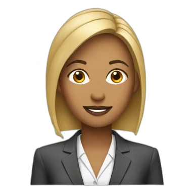 female Finance coach sticker