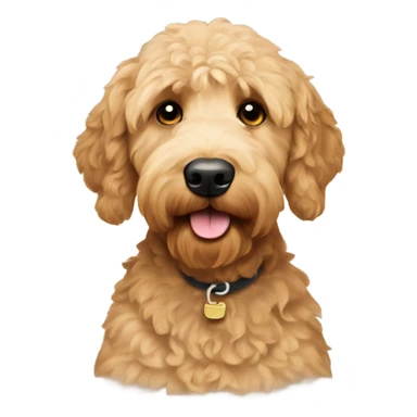 Short haired goldendoodle sticker