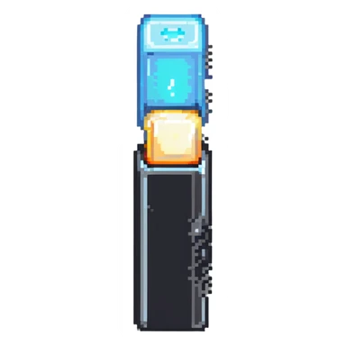 Silver bar with magical etymological match glowing sticker