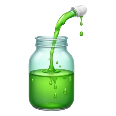 leaking from a chemical jar  sticker