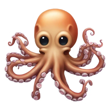 dead octopus eating fish sticker