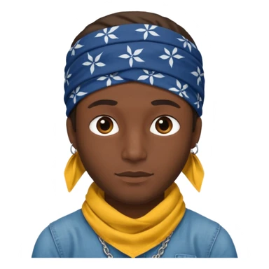 A man with a bandanna on his head like Tupac’s sticker