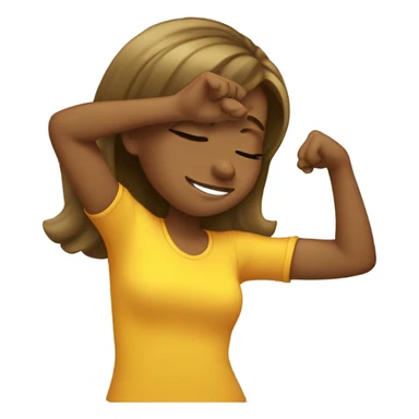 girl dabbing  sticker