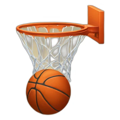 blocked basketball shot sticker