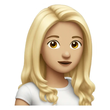 Two girl friends one blonde and one brunette sticker